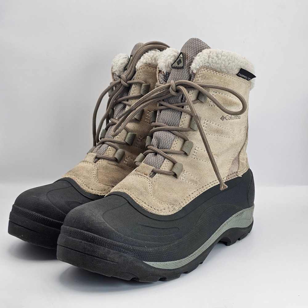 Columbia Cascadian Summette Tan Black Winter Snow Boots BL1222-022 Womens 8